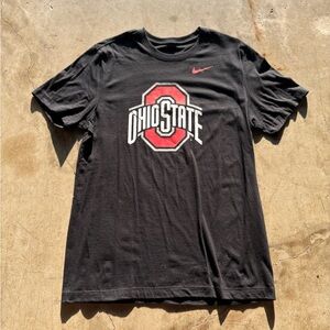 Men's The Nike Tee Ohio State Graphic Black Short Sleeve Crewneck TShirt Medium
